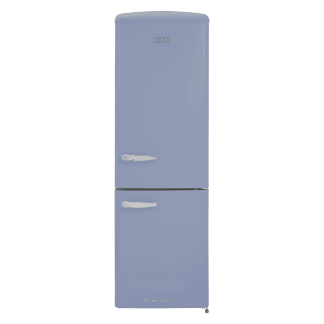 CDA 60cm Retro Frost Free Fridge Freezer - Blue - FLORENCE-SEA HOLLY