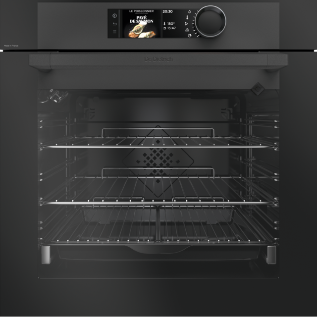 De Dietrich Built In Pyrolitic Single Oven - Coal Black - DOP8785BB