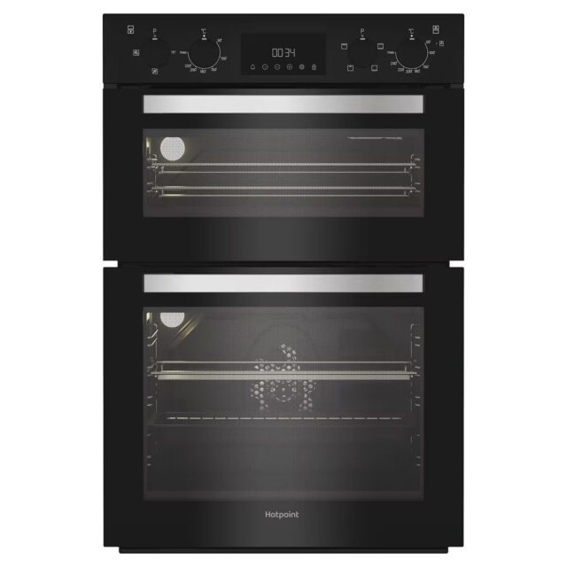 Hotpoint Double Up Oven - Black - DIH10DB