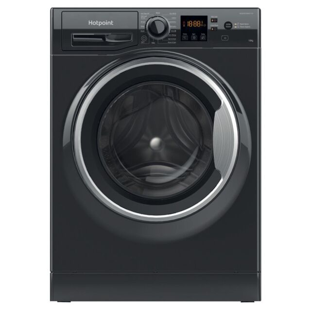 Hotpoint 10kg Washing Machine - Black - NSWM1046BSUK