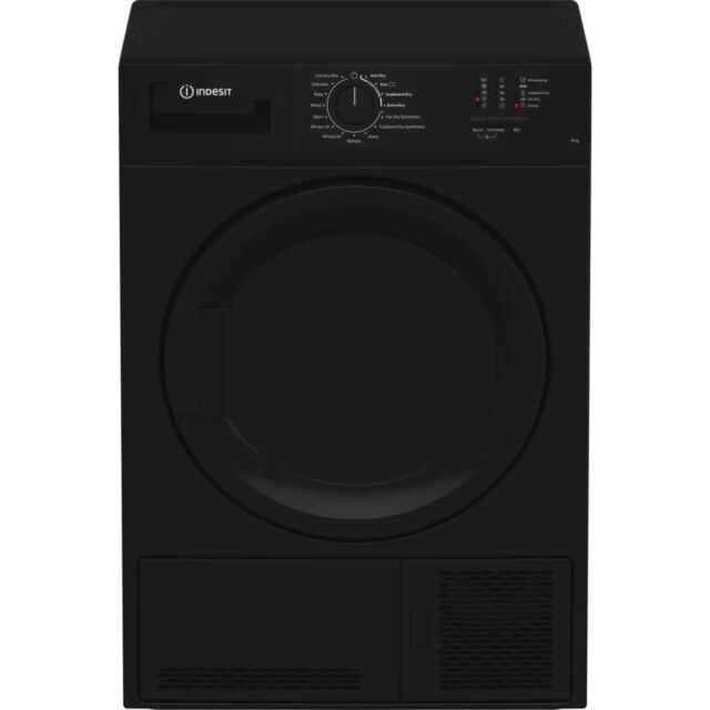 Indesit 8kg Condenser Tumble Dryer - Black - CYDC82BBGLUK