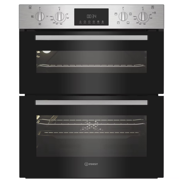 Indesit Double Under Oven - Stainless Steel - DUI10DIX