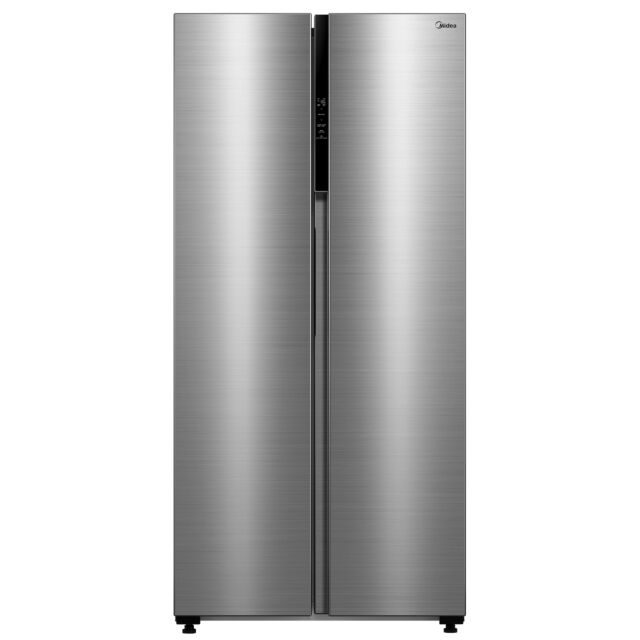Midea 83cm American Frost Free Fridge Freezer - Stainless Steel - MDRS619FIE46