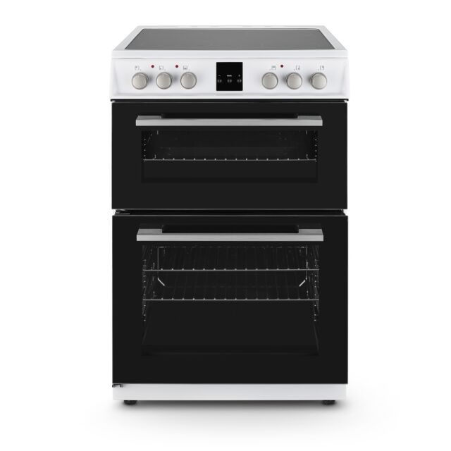 Montpellier 60cm Double Oven Electric Cooker - White - MDOC60FW