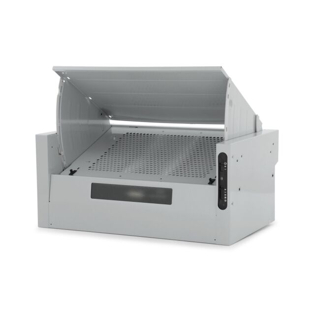 Montpellier 60cm Integrated Hood - Silver - MIN60S