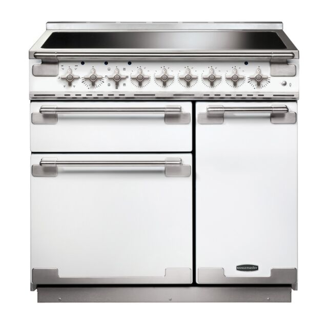 Rangemaster Elise 90cm Induction Range Cooker - ELS90EIWH - White