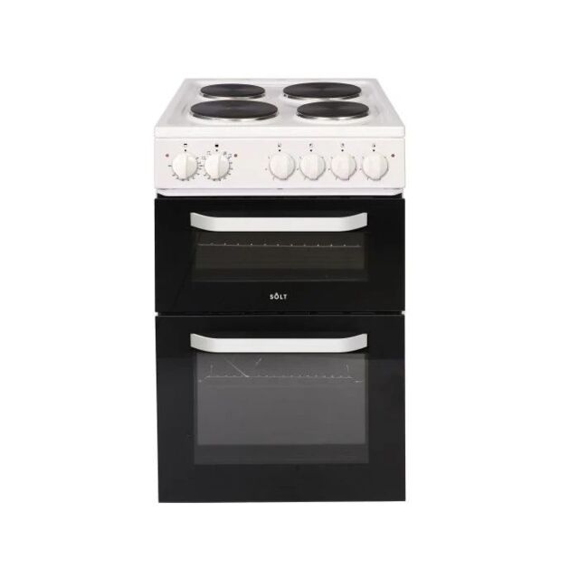 Solt 50cm Twin Cavity Electric Cooker - White - ATCC50W