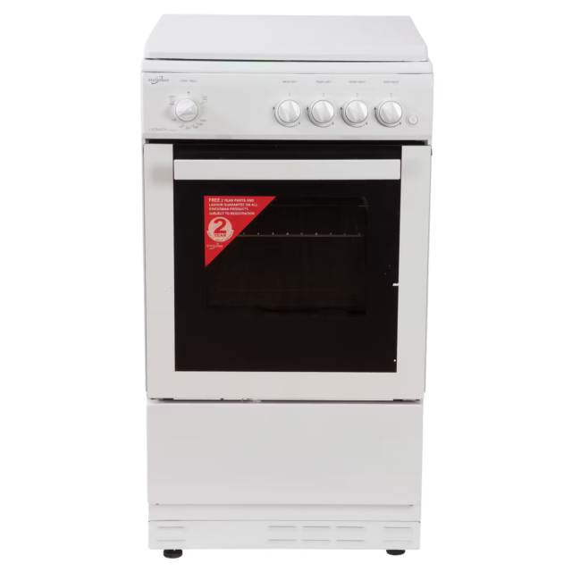 Statesman 50cm LPG Cooker - White - LEGACY50x50LPGW