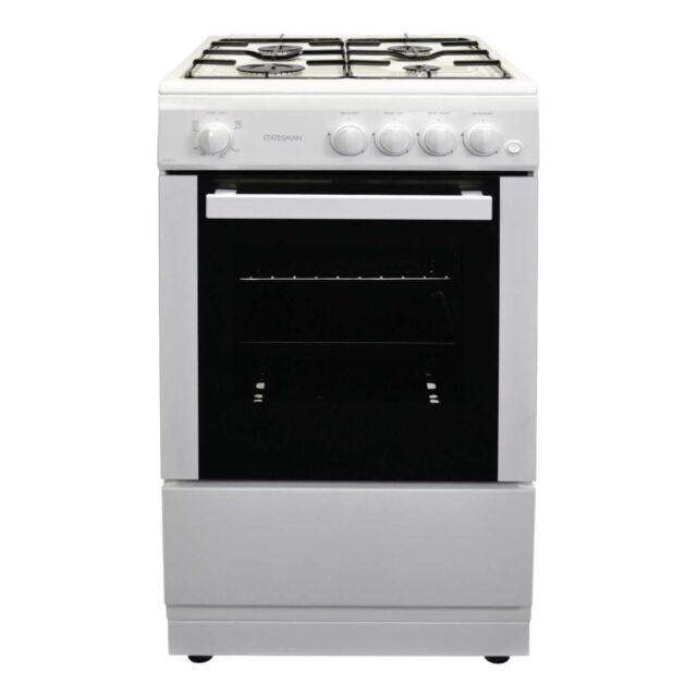 Statesman 50cm Gas Cooker - White - Studio2 