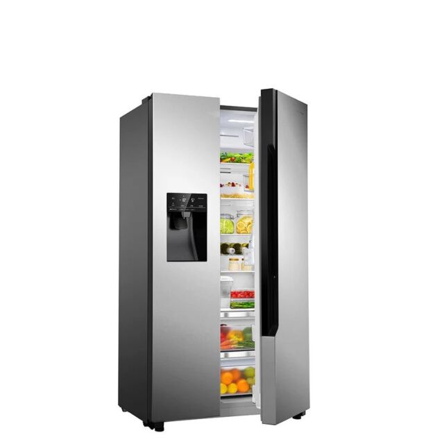 Teknix American Frost Free Fridge Freezer - Ice and Water Plumbed - Stainless Steel - THSBS1791PLUX