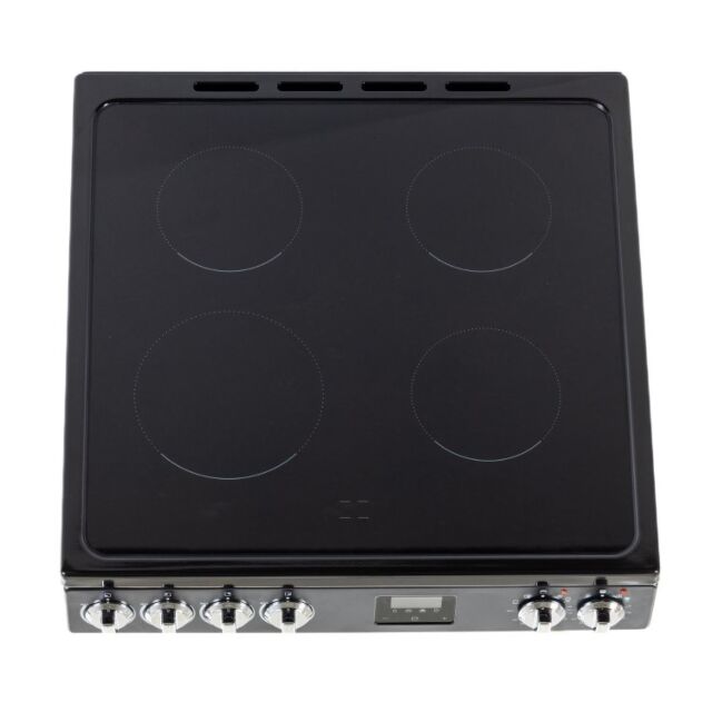 Tesla 60cm Double Oven Electric Cooker - Cream - TMRC60C