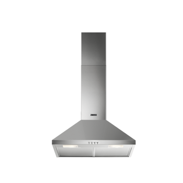 Zanussi 60cm Chimney Hood - Stainless Steel - ZFCT16X