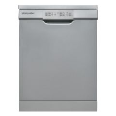 Montpellier MDW1354S 60cm Freestanding Dishwasher in Silver