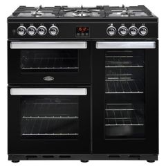 Belling  Cookcentre 90DFT B 90cm Dual Fuel Range Cooker