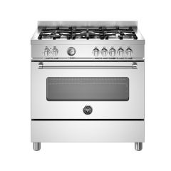 Bertazzoni Master Series 90cm Dual Fuel Range Cooker - Stainless Steel - MAS95C1EXC