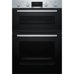 Bosch Built In Double Up Oven - Stainless Steel - MHA133BROB