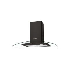 Candy 100cm Chimney Hood - Glass - Black - CGM100NN