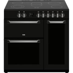 Creda 90cm Electric Range Cooker - Black - CR90RCCFCBL 
