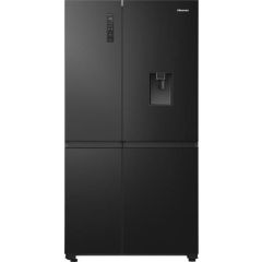Hisense Frost Free American Fridge Freezer - Black - RS840N4WFE