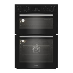 Indesit DII10DB Double Up Oven - Black