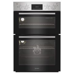 Indesit Double Up Oven - Stainless Steel - DII10DIX