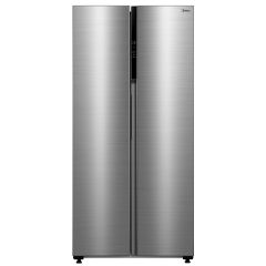 Midea 83cm American Frost Free Fridge Freezer - Stainless Steel - MDRS619FIE46