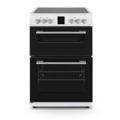 Montpellier 60cm Double Oven Electric Cooker - White - MDOC60FW 