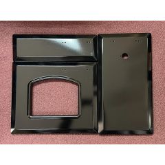 Rangemaster 90cm Classic Replacement Door Skins x 3 - Black