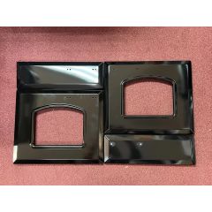 Rangemaster 110cm Classic Replacement Door Skins x4 - Black