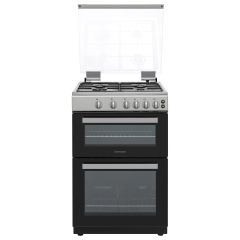 Statesman 60cm Double Oven Gas Cooker - Silver - GDL60S 