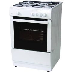 Statesman 60cm Freestanding Gas Cooker - White - MAXI60GSF