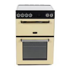 Tesla 60cm Double Oven Electric Cooker - Cream - TMRC60C